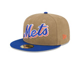 New York Mets Canvas Tan 59FIFTY Fitted