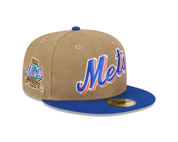 New York Mets Canvas Tan 59FIFTY Fitted