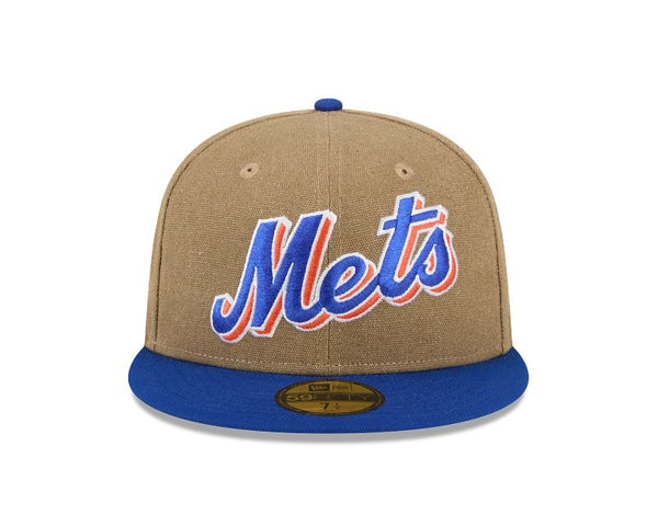 New York Mets Canvas Tan 59FIFTY Fitted