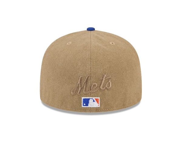 New York Mets Canvas Tan 59FIFTY Fitted