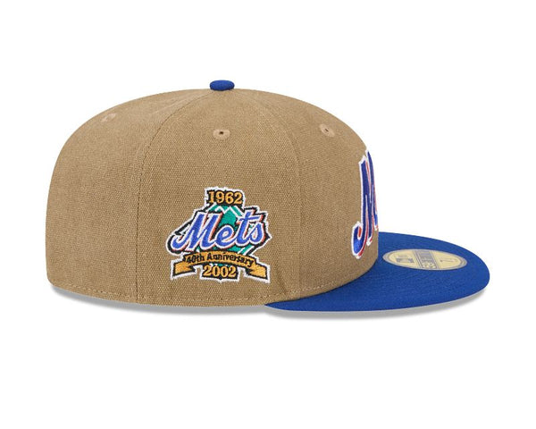 New York Mets Canvas Tan 59FIFTY Fitted