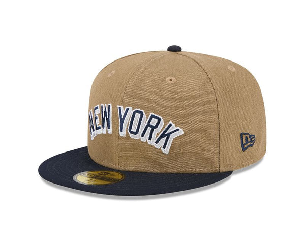 New York Yankees Canvas Tan 59FIFTY Fitted