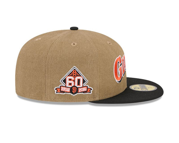 San Francisco Giants Canvas Tan 59FIFTY Fitted