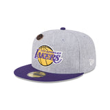 Los Angeles Lakers Heathered Grey 59FIFTY Day Fitted