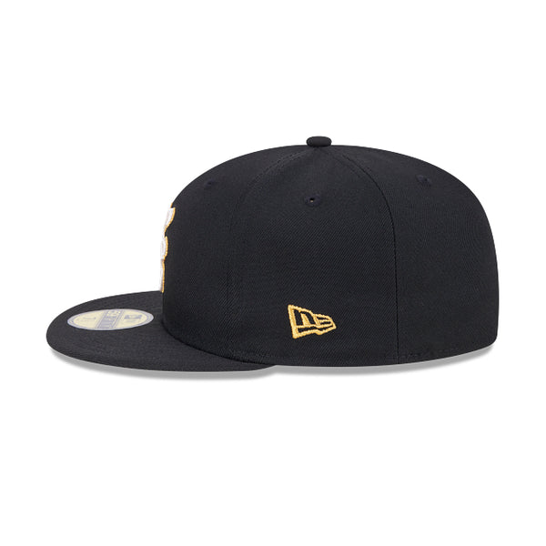 New Era 59FIFTY Day Black NE Logo 59FIFTY Fitted