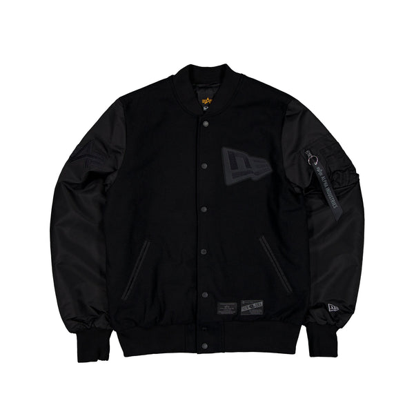 New Era Alpha Industries MA-1 Black on Black Jacket