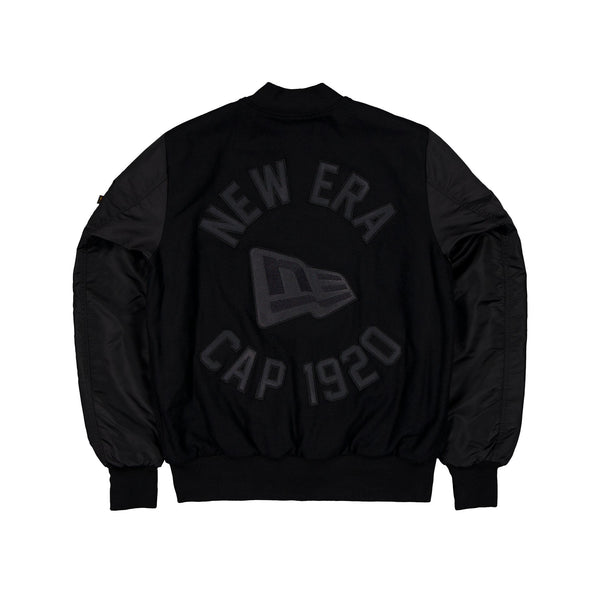 New Era Alpha Industries MA-1 Black on Black Jacket