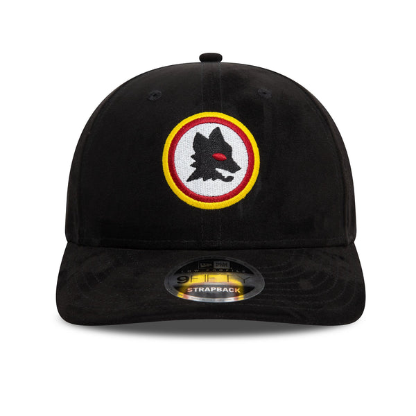 AS Roma Suede Lupetto Black Low Profile 9FIFTY Adjustable