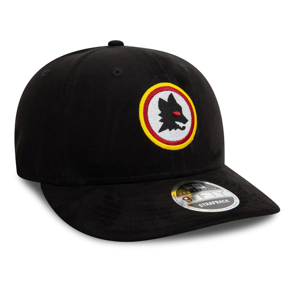 AS Roma Suede Lupetto Black Low Profile 9FIFTY Adjustable