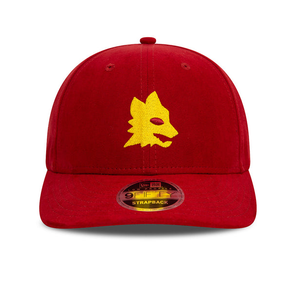 AS Roma Suede Lupetto Red Low Profile 9FIFTY Adjustable