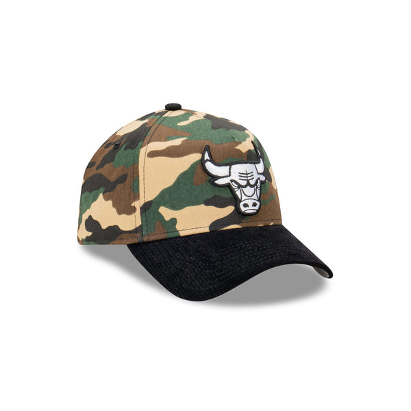 Chicago Bulls Camo Cord 9FORTY A-Frame Snapback