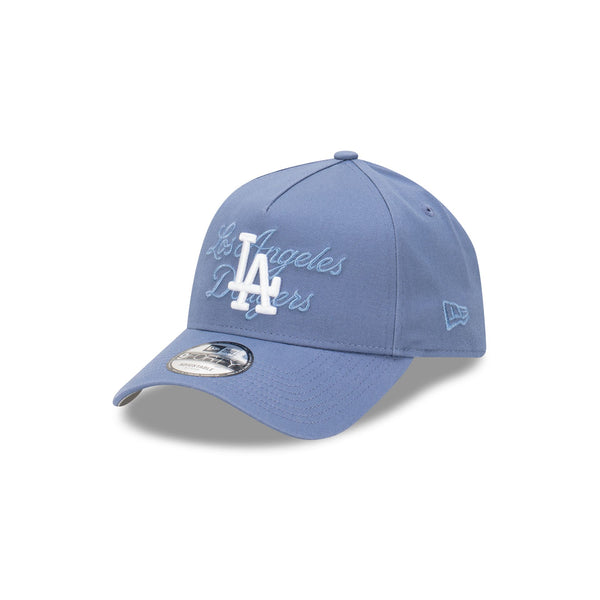 Los Angeles Dodgers Seasonal Tonal Script Slate Blue 9FORTY A-Frame Snapback