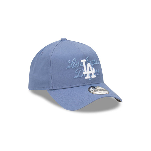 Los Angeles Dodgers Seasonal Tonal Script Slate Blue 9FORTY A-Frame Snapback