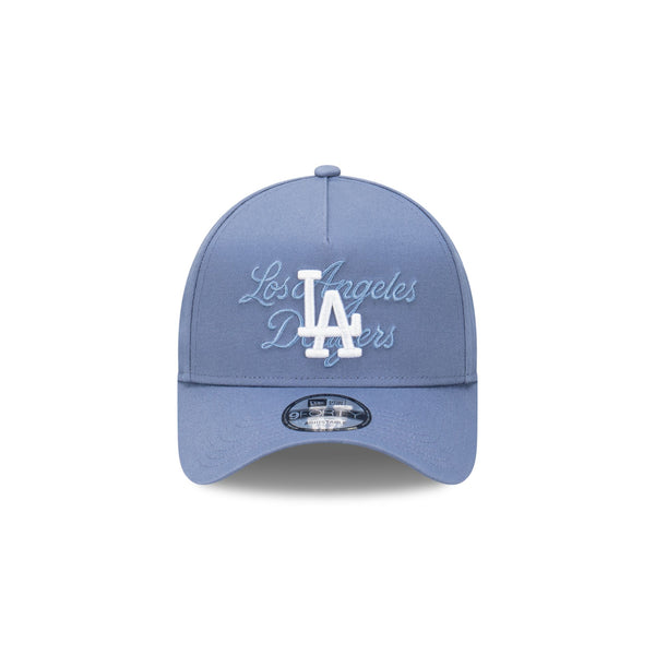 Los Angeles Dodgers Seasonal Tonal Script Slate Blue 9FORTY A-Frame Snapback