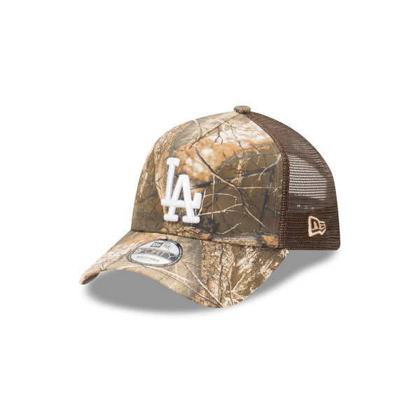 Los Angeles Dodgers RealTree Edge World Series 9FORTY A-Frame Trucker