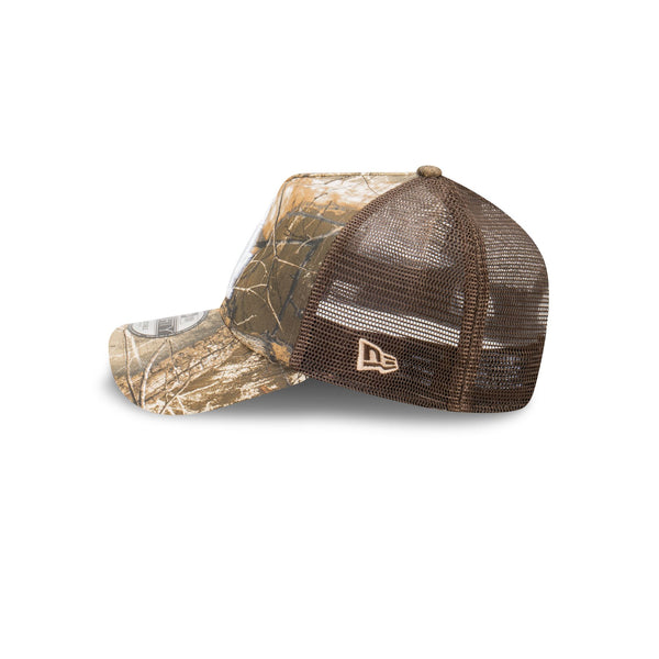 Los Angeles Dodgers RealTree Edge World Series 9FORTY A-Frame Trucker