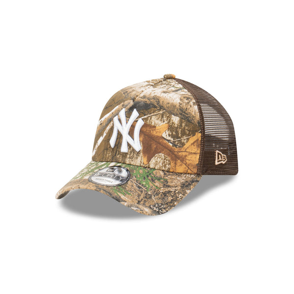 New York Yankees RealTree Edge World Series 9FORTY A-Frame Trucker