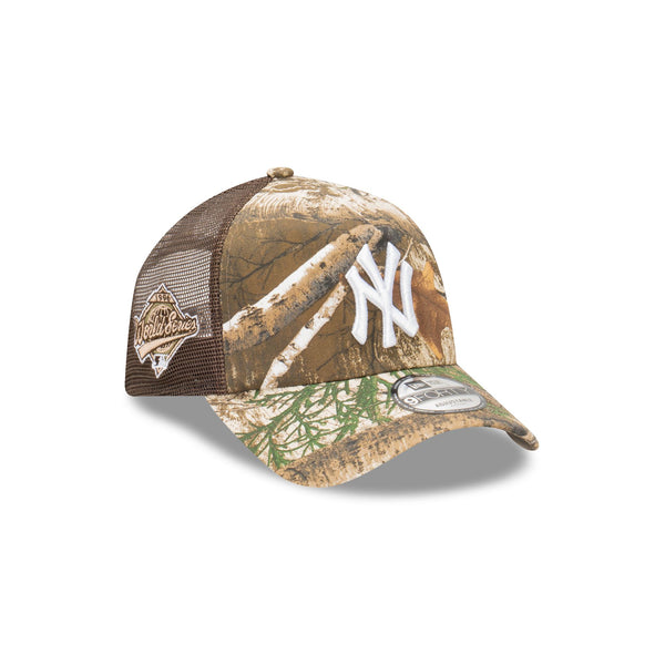 New York Yankees RealTree Edge World Series 9FORTY A-Frame Trucker