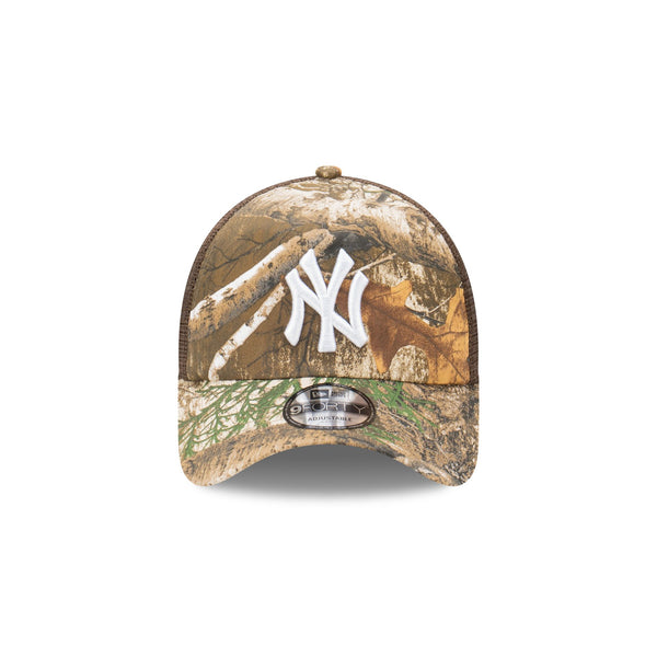 New York Yankees RealTree Edge World Series 9FORTY A-Frame Trucker