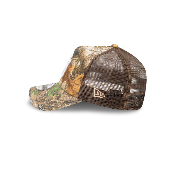 New York Yankees RealTree Edge World Series 9FORTY A-Frame Trucker