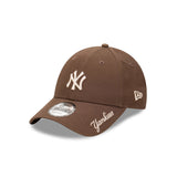 New York Yankees Walnut Visor Script 9FORTY Adjustable