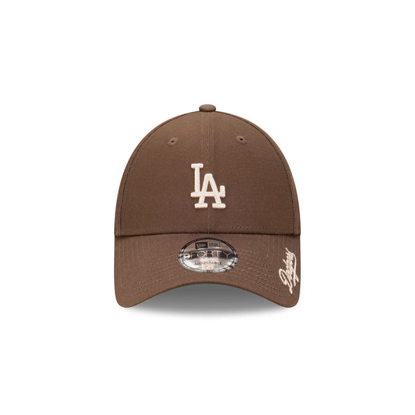 Los Angeles Dodgers Walnut Visor Script 9FORTY Adjustable