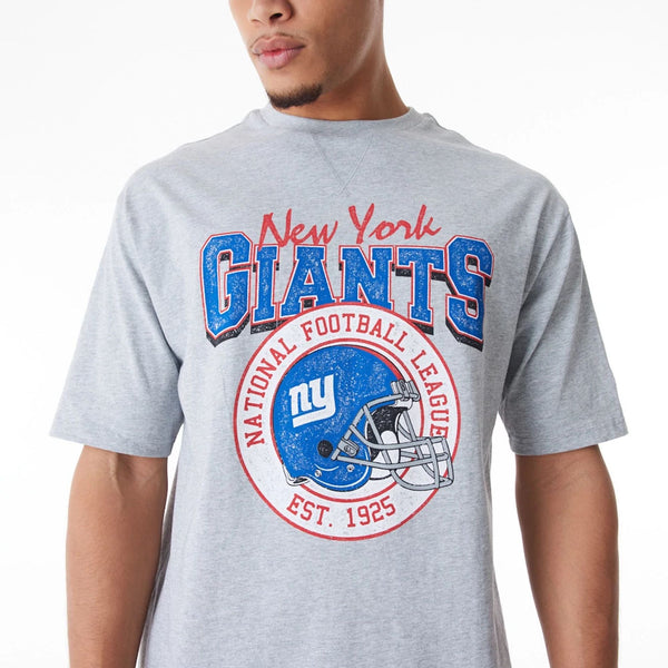 New York Giants NFL Helmet Grey T-Shirt