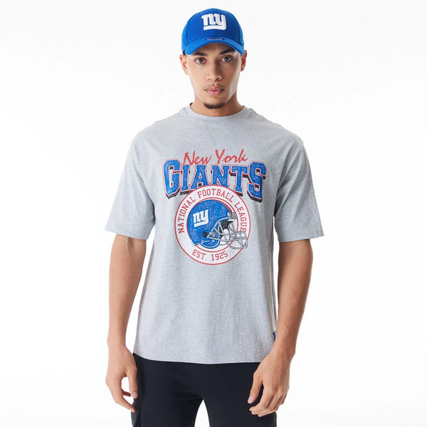 New York Giants NFL Helmet Grey T-Shirt