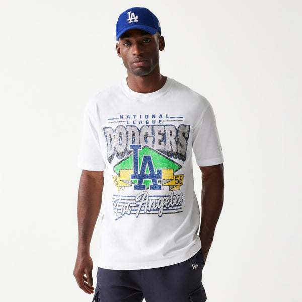 Los Angeles Dodgers Washed Essentials White T-Shirt