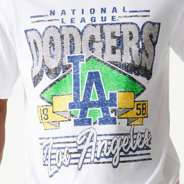 Los Angeles Dodgers Washed Essentials White T-Shirt