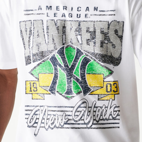 New York Yankees Washed Essentials White T-Shirt