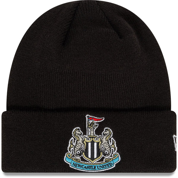 Newcastle United Core Black Cuff Kids Beanie