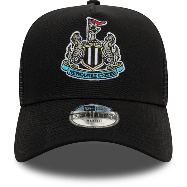 Newcastle United Core Black Kids 9FORTY A-Frame Trucker