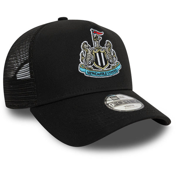 Newcastle United Core Black Kids 9FORTY A-Frame Trucker