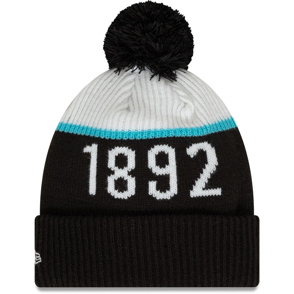 Newcastle United Black Sport Pom Beanie