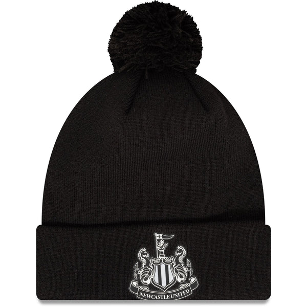 Newcastle United Monochrome Black Pom Beanie