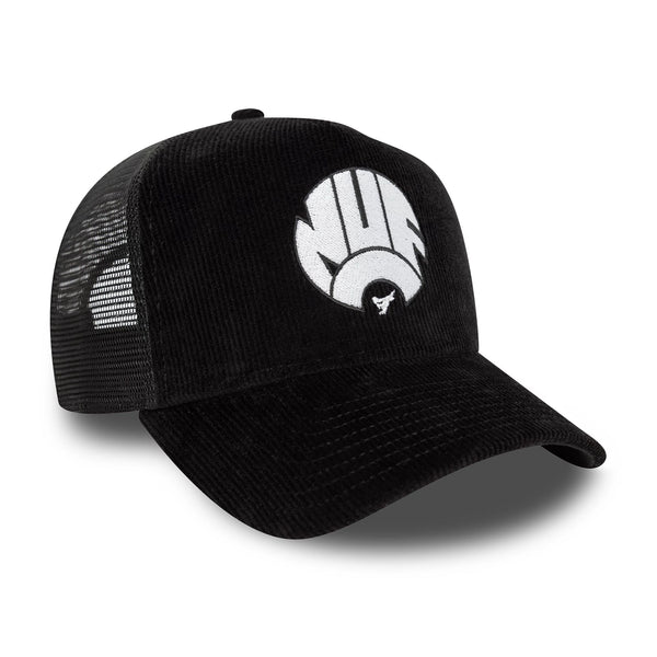 Newcastle United Cord Black 9FORTY A-Frame Trucker