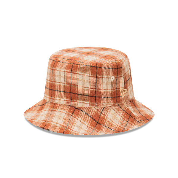 New Era Denim Plaid Reversible Bucket