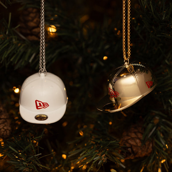 New Era Holiday '24 Gold White 59FIFTY Ornament Two-Pack