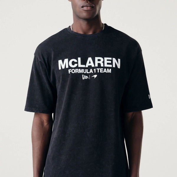 McLaren Formula 1 Team Wordmark Washed Black T-Shirt