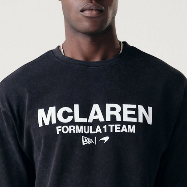 McLaren Formula 1 Team Wordmark Washed Black T-Shirt