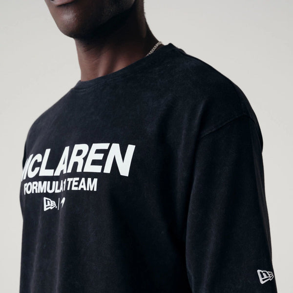 McLaren Formula 1 Team Wordmark Washed Black T-Shirt