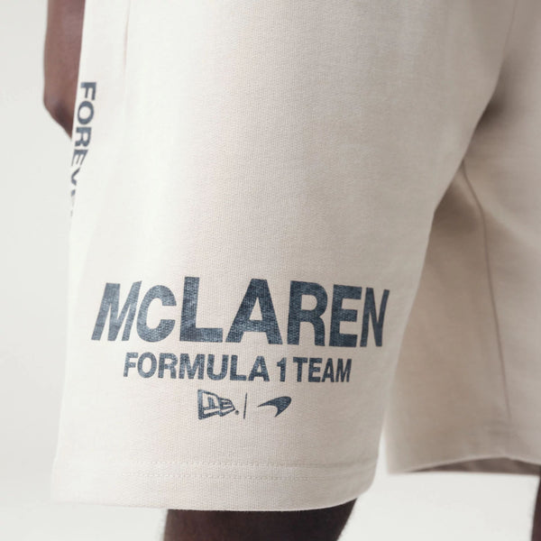 McLaren Formula 1 Team Wordmark Washed Stone Shorts