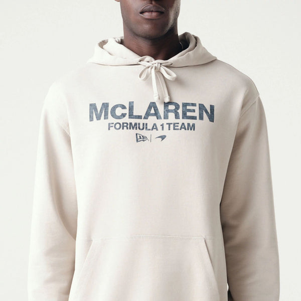 McLaren Formula 1 Team Wordmark Washed Stone Hoodie