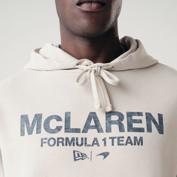 McLaren Formula 1 Team Wordmark Washed Stone Hoodie