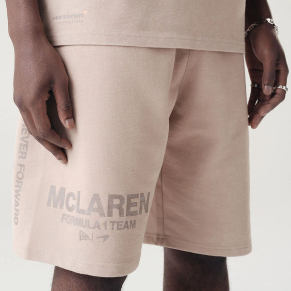 McLaren Formula 1 Team Wordmark Washed Taupe Shorts