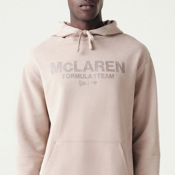 McLaren Formula 1 Team Wordmark Washed Taupe Hoodie