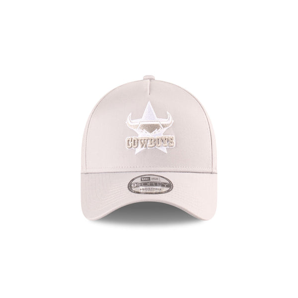 North Queensland Cowboys NRL Supporter Grey White 9FORTY A-Frame Snapback