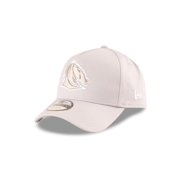 Brisbane Broncos NRL Supporter Grey White 9FORTY A-Frame Snapback