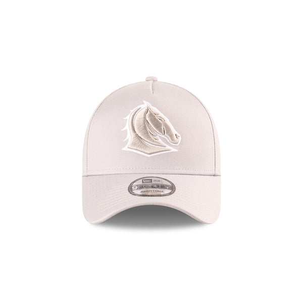 Brisbane Broncos NRL Supporter Grey White 9FORTY A-Frame Snapback